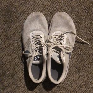White and grey nikes